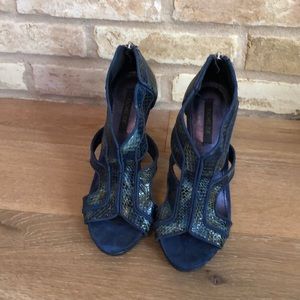 Rachel Zoe Platform Python Print Heel.